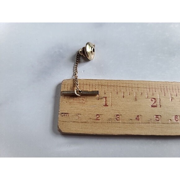 Tigers Eye Square Tie Tack 1970s - Picture 9 of 10